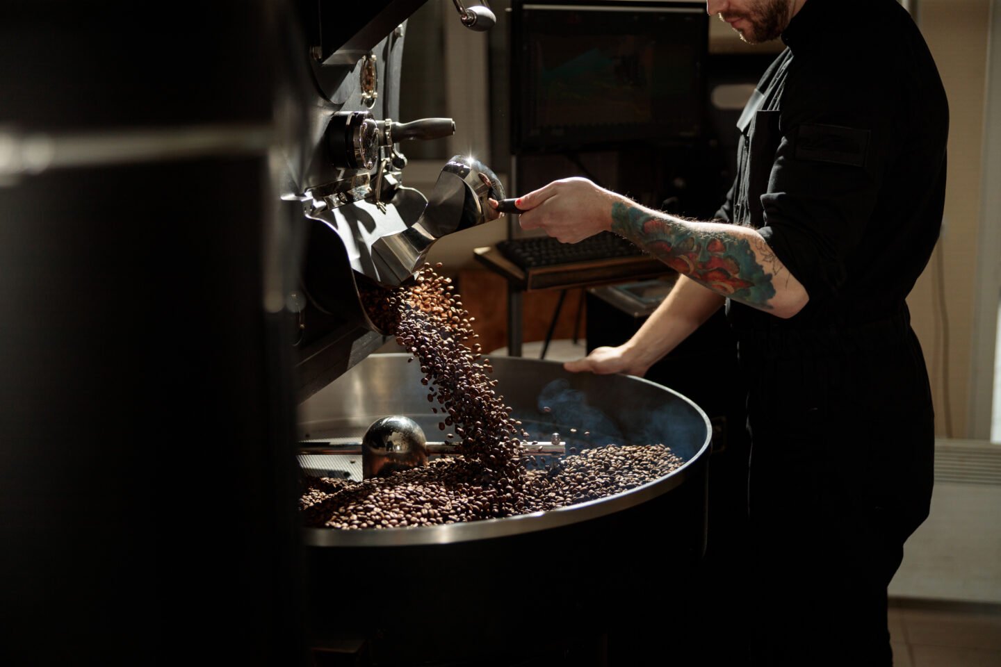 Professional,Handmade,Coffee,Roasting,Process