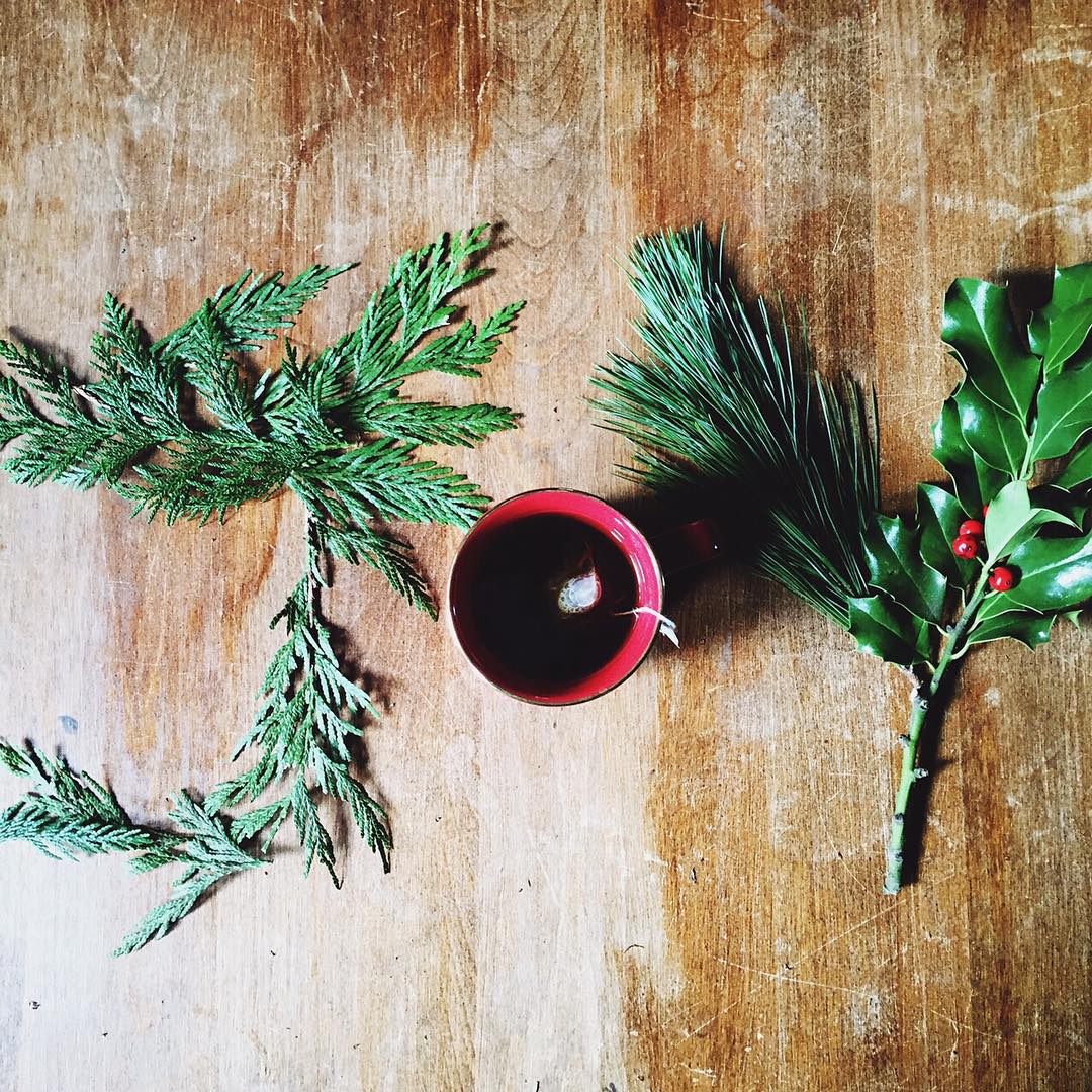 starbucks hot black tea jasmine green tea oolong tea apricot blend in red ceramic mug on wooden surface