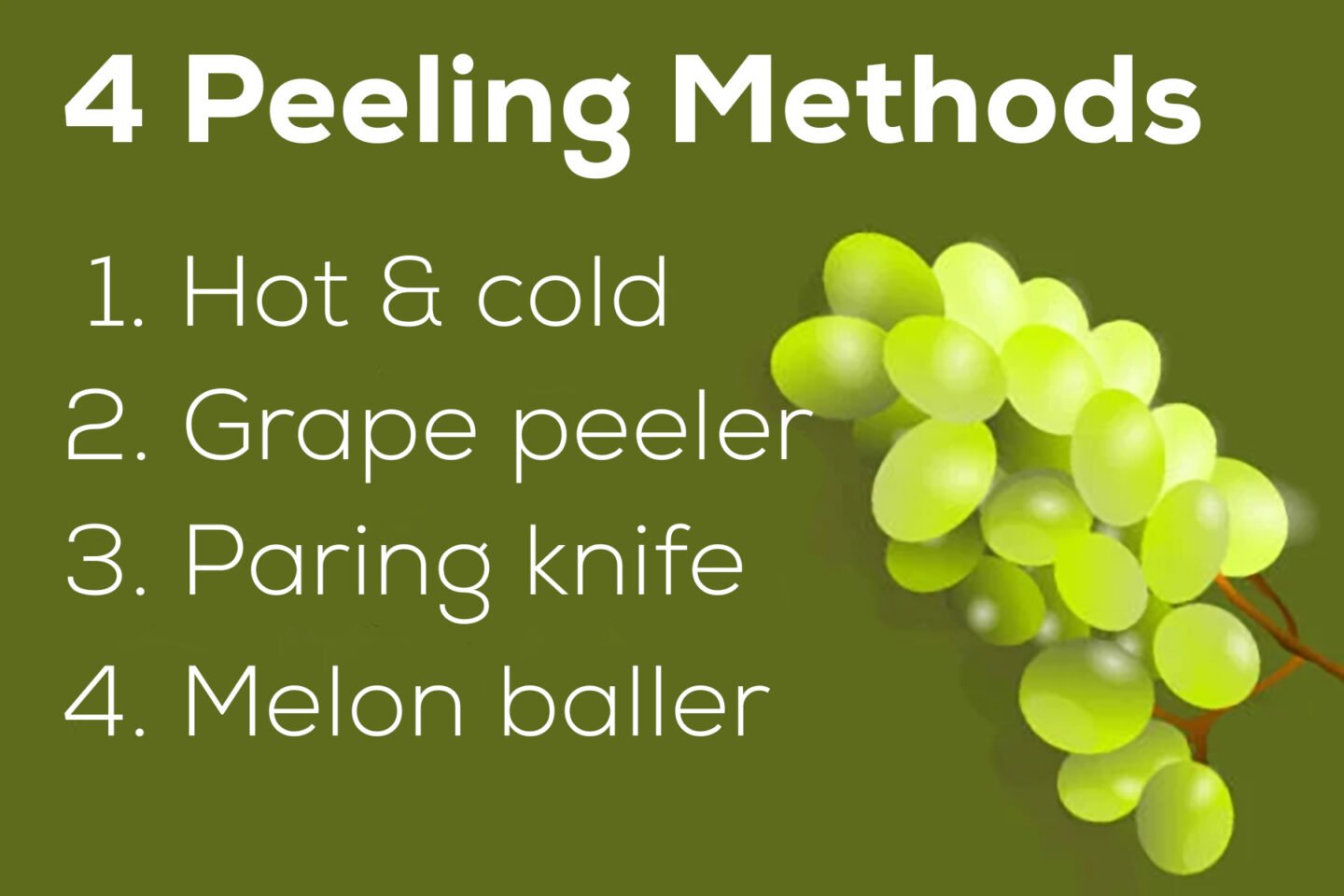 Grape peeling methods