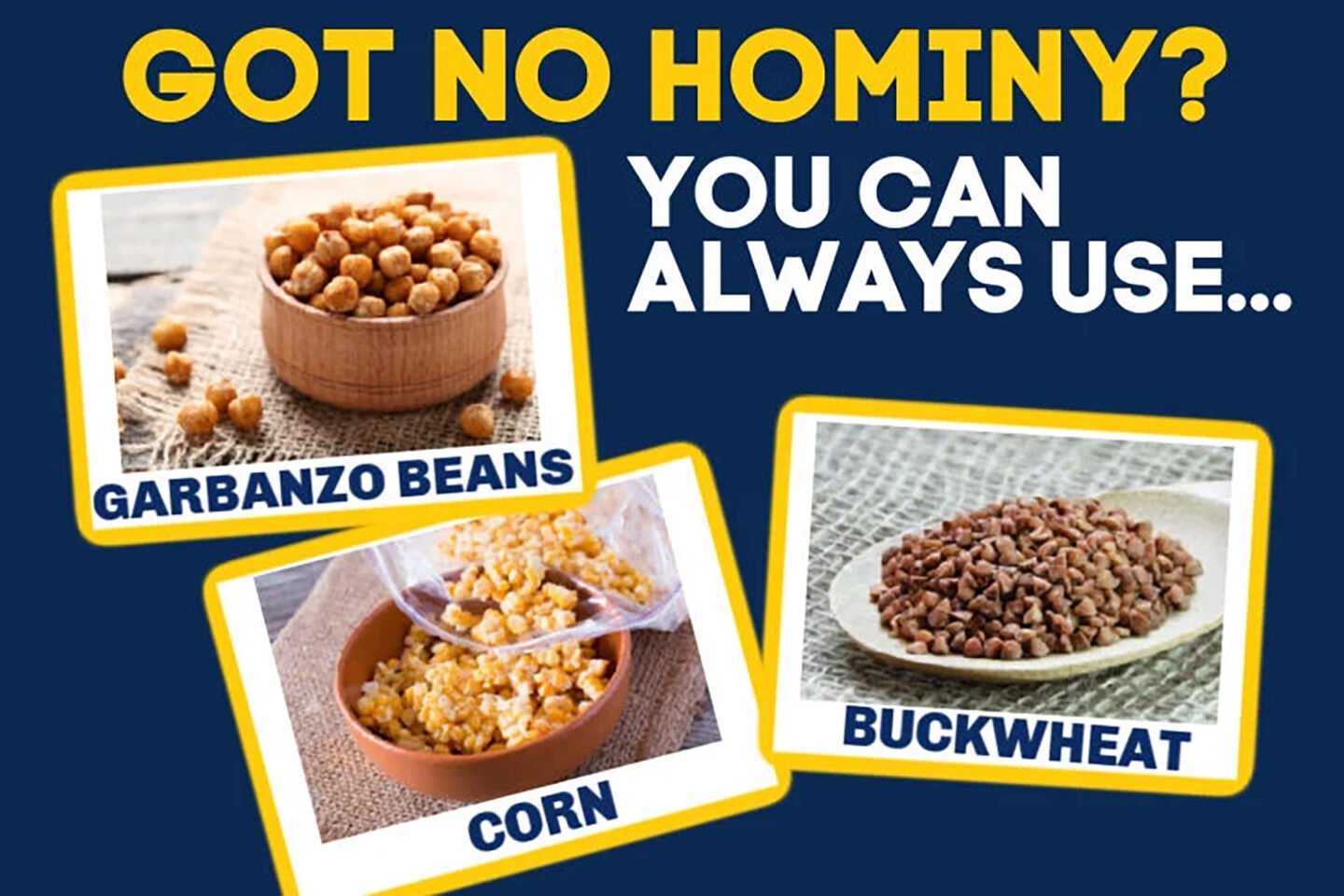 Hominy substitute