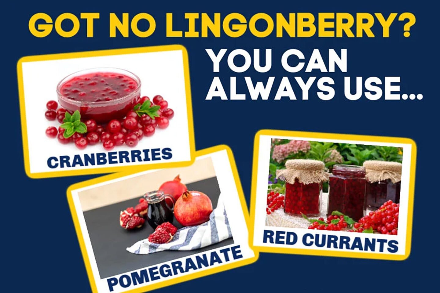 Lingonberry substitute