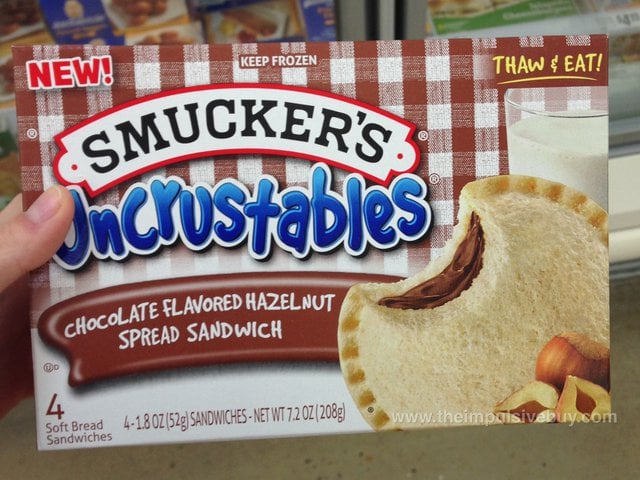 Smuckers Uncrustables Chocolate Flavored Hazelnut Spread Sandwich