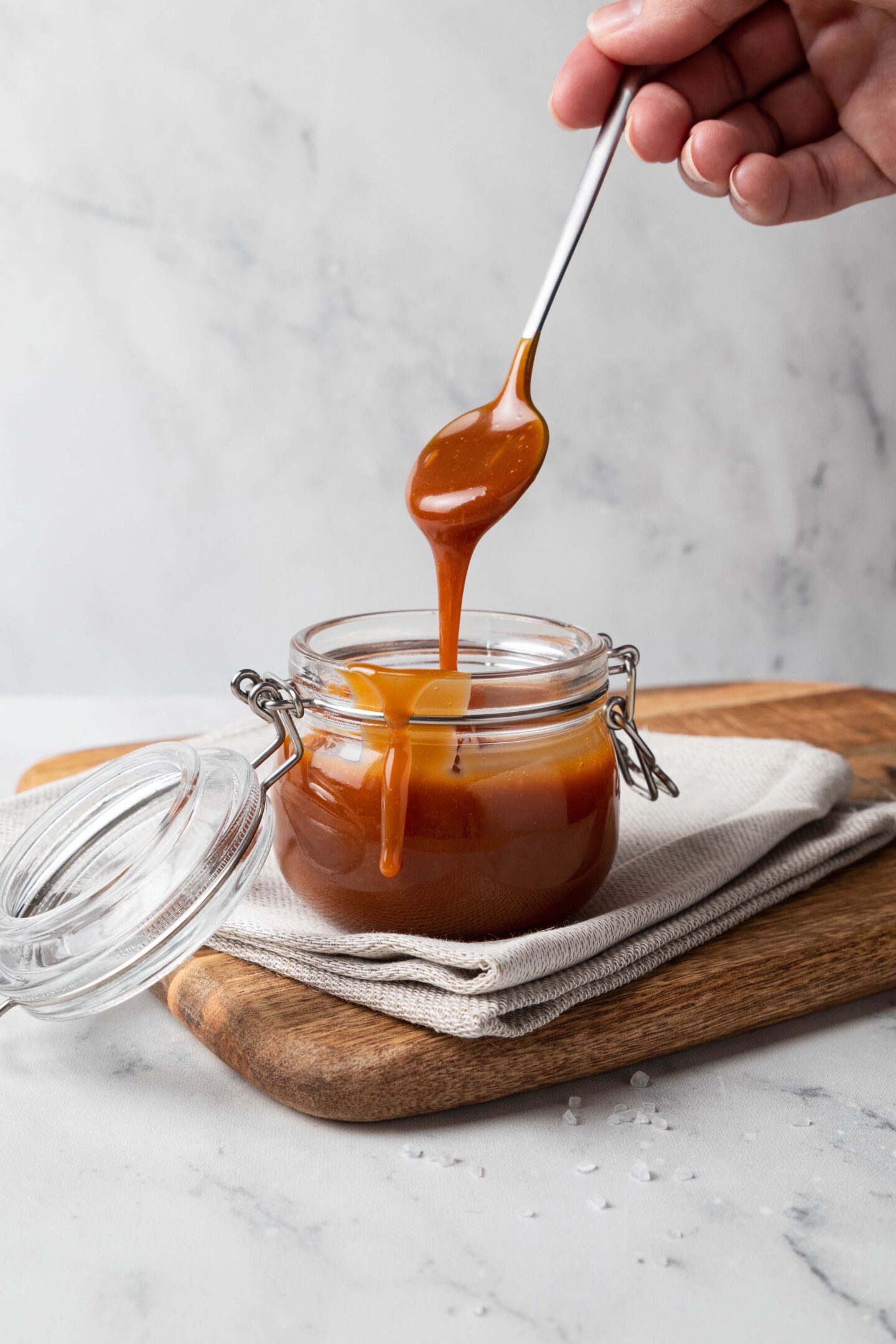 a-container-of-caramel-brulee-sauce