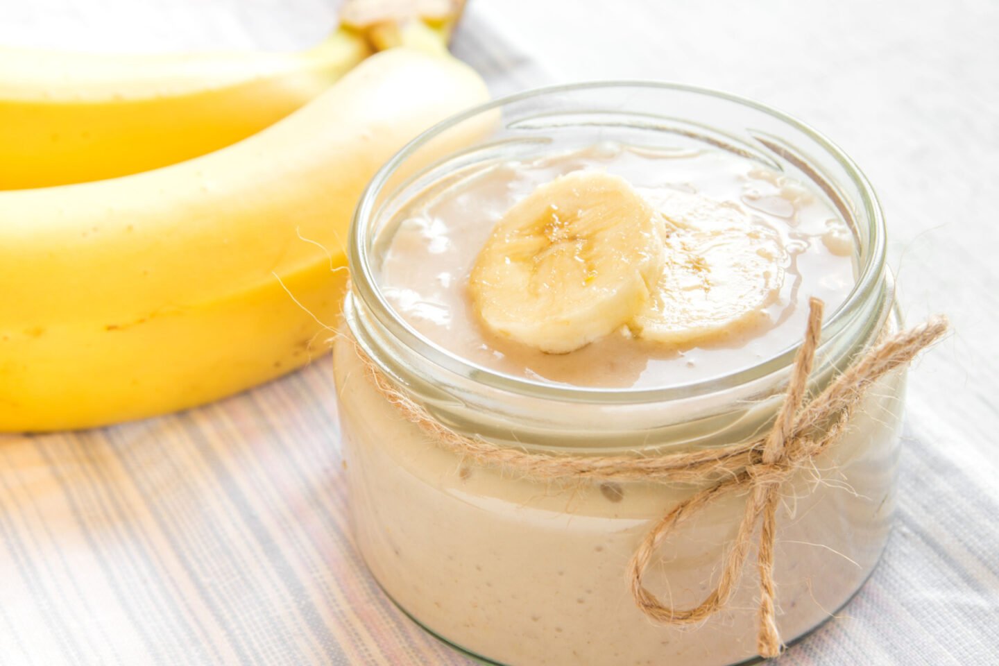 banana sauce pudding puree