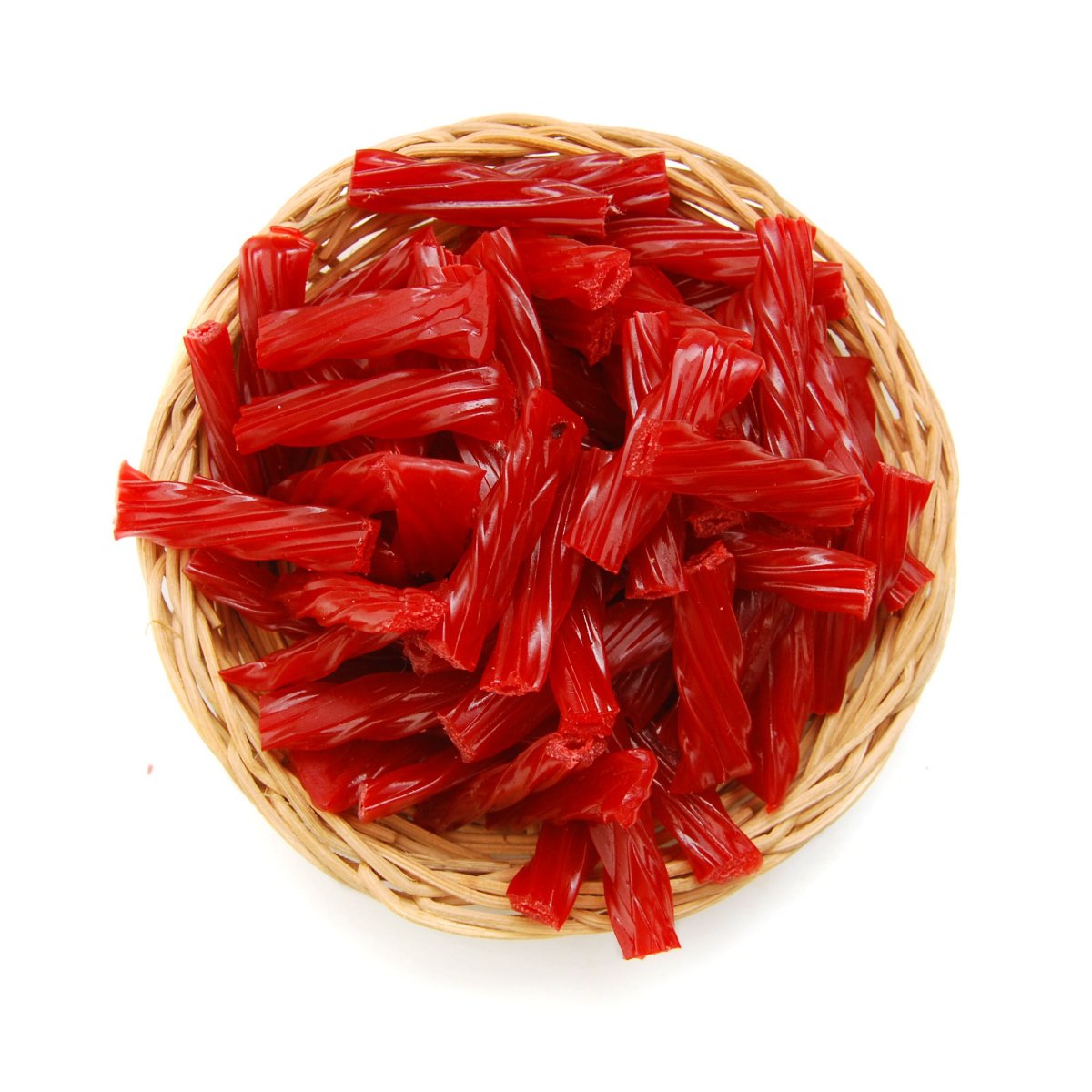 bright red licorice candy