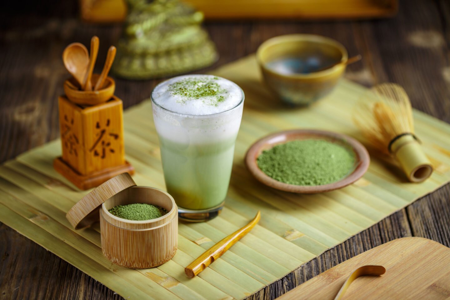 ceremonial matcha with green tea latte