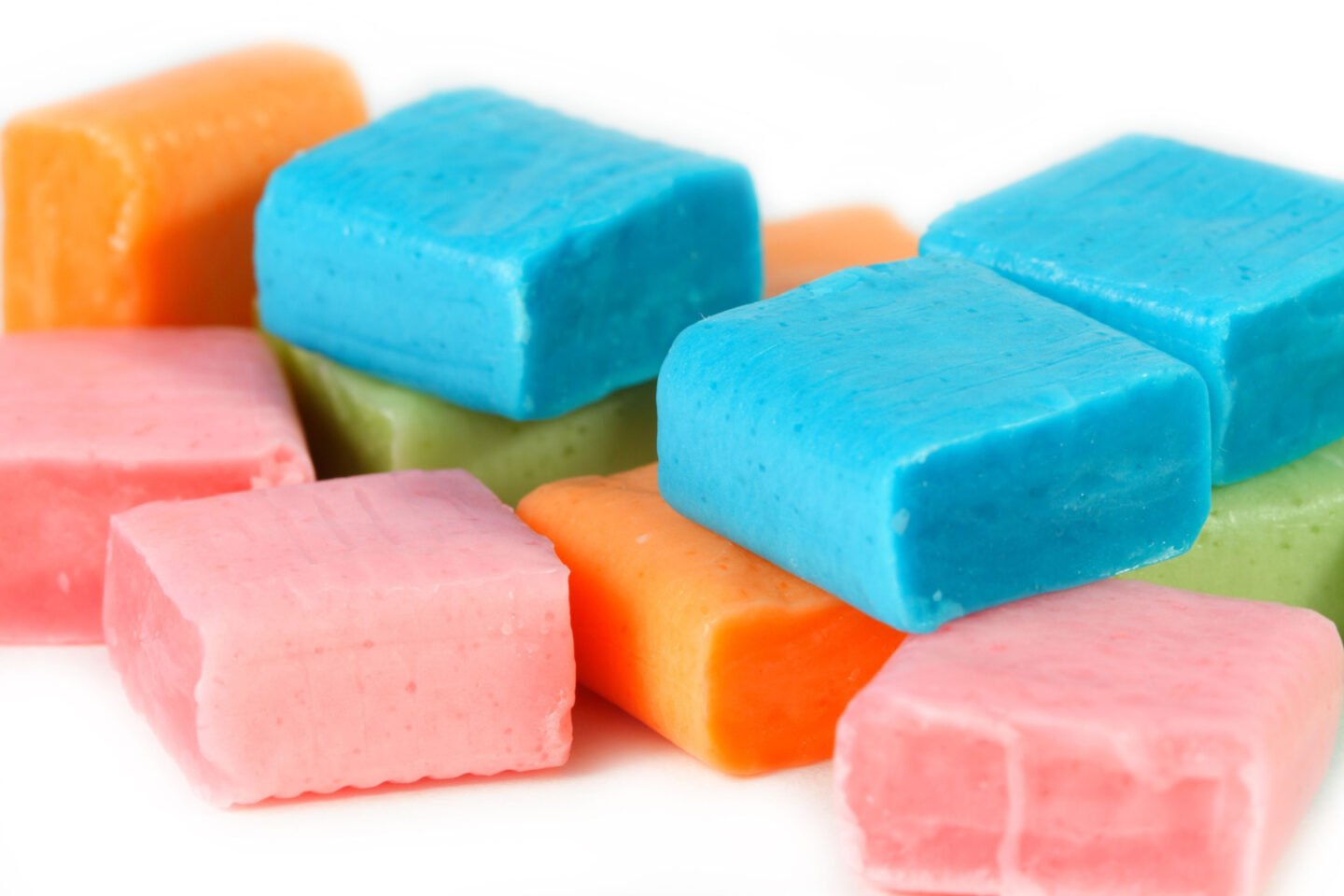 colored fruit flavored chewy candies