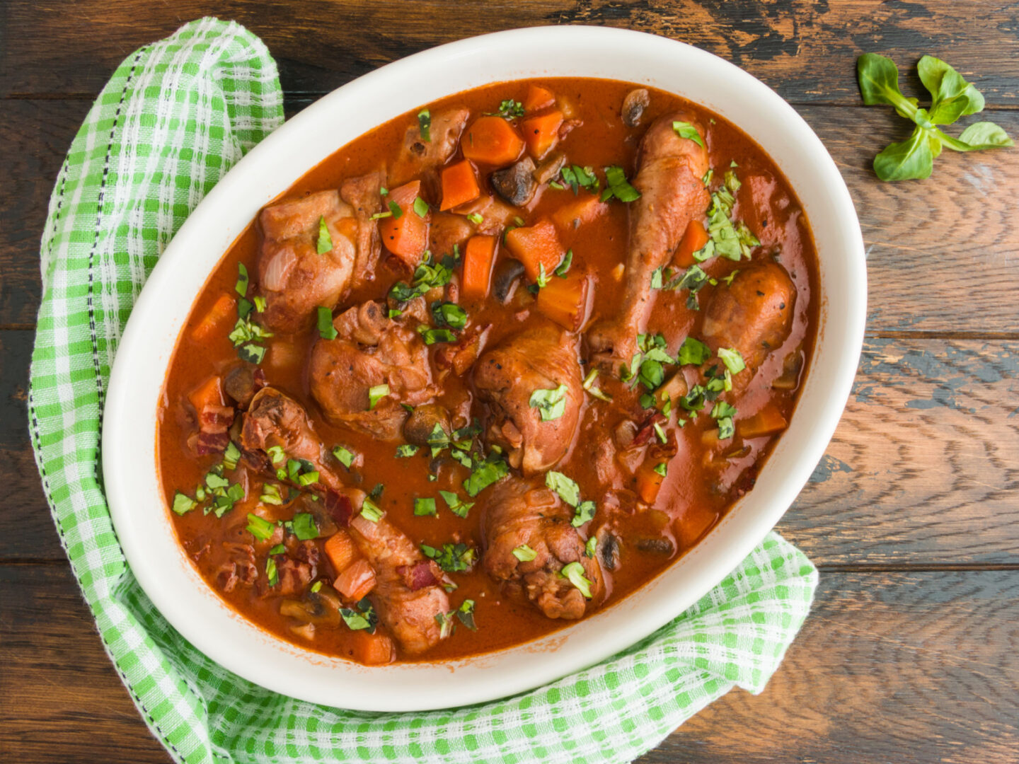 coq au vin chicken stew