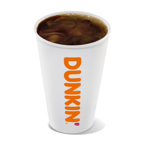 dunkin plain hot coffee
