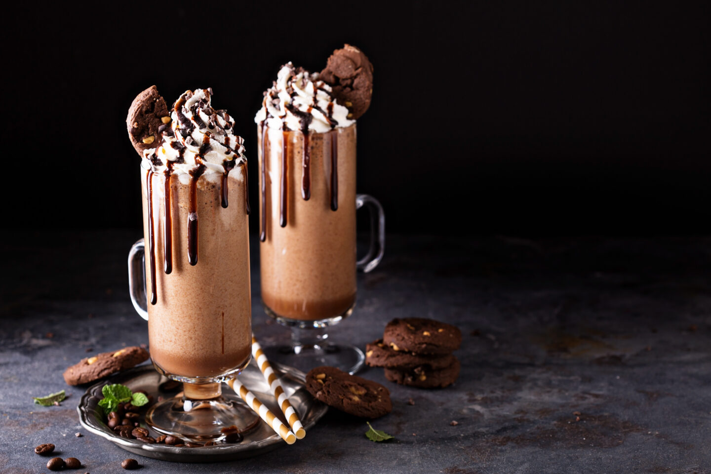 glasses-of-chocolate-frappe-with-dripping-choco-sauce