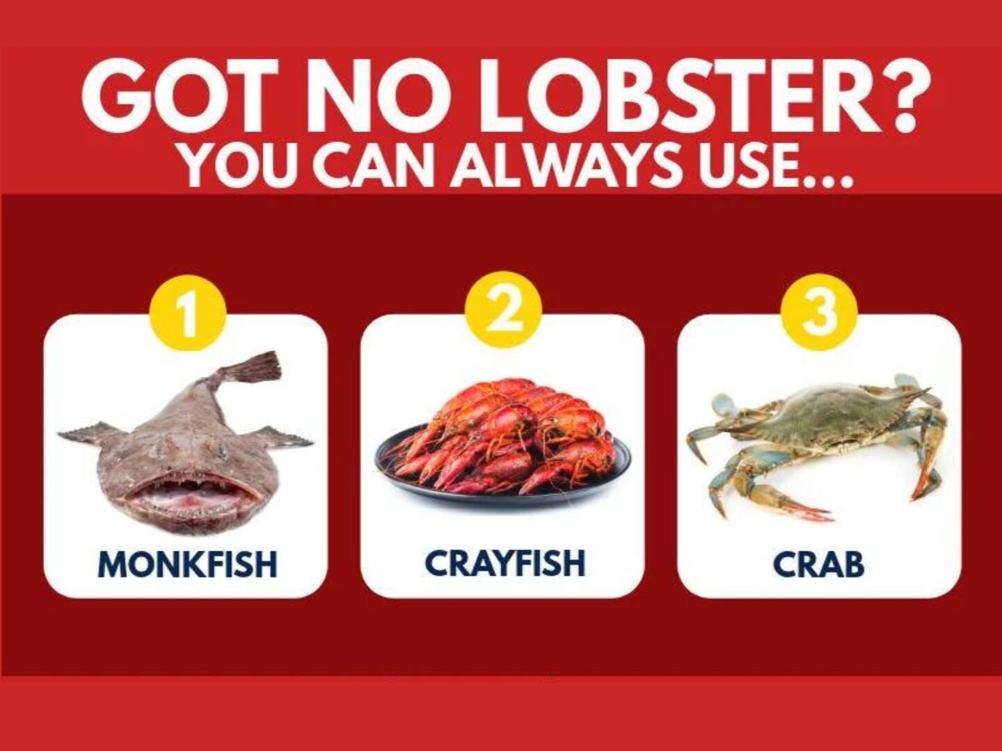 got no lobster