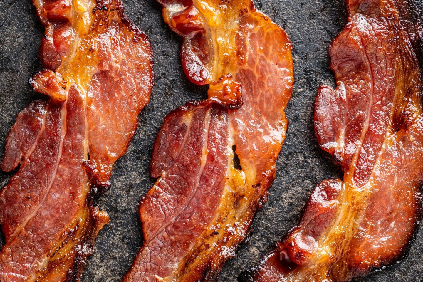 juicy strips of bacon