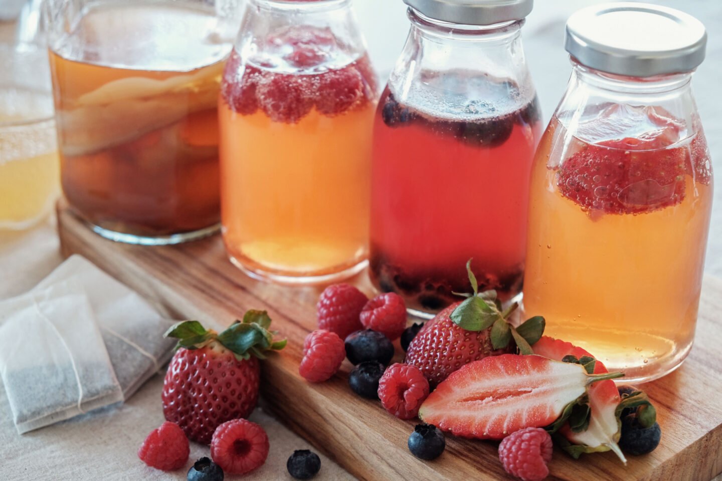 kombucha fermented from fruits