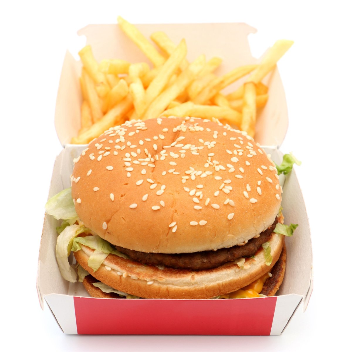 mcdonalds burger and fries