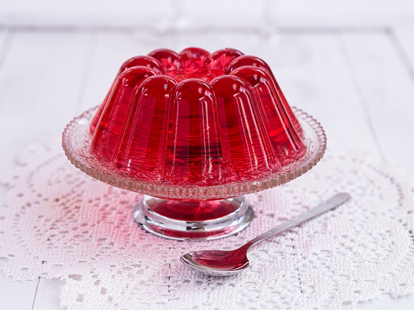 red jello jelly on a raised tray