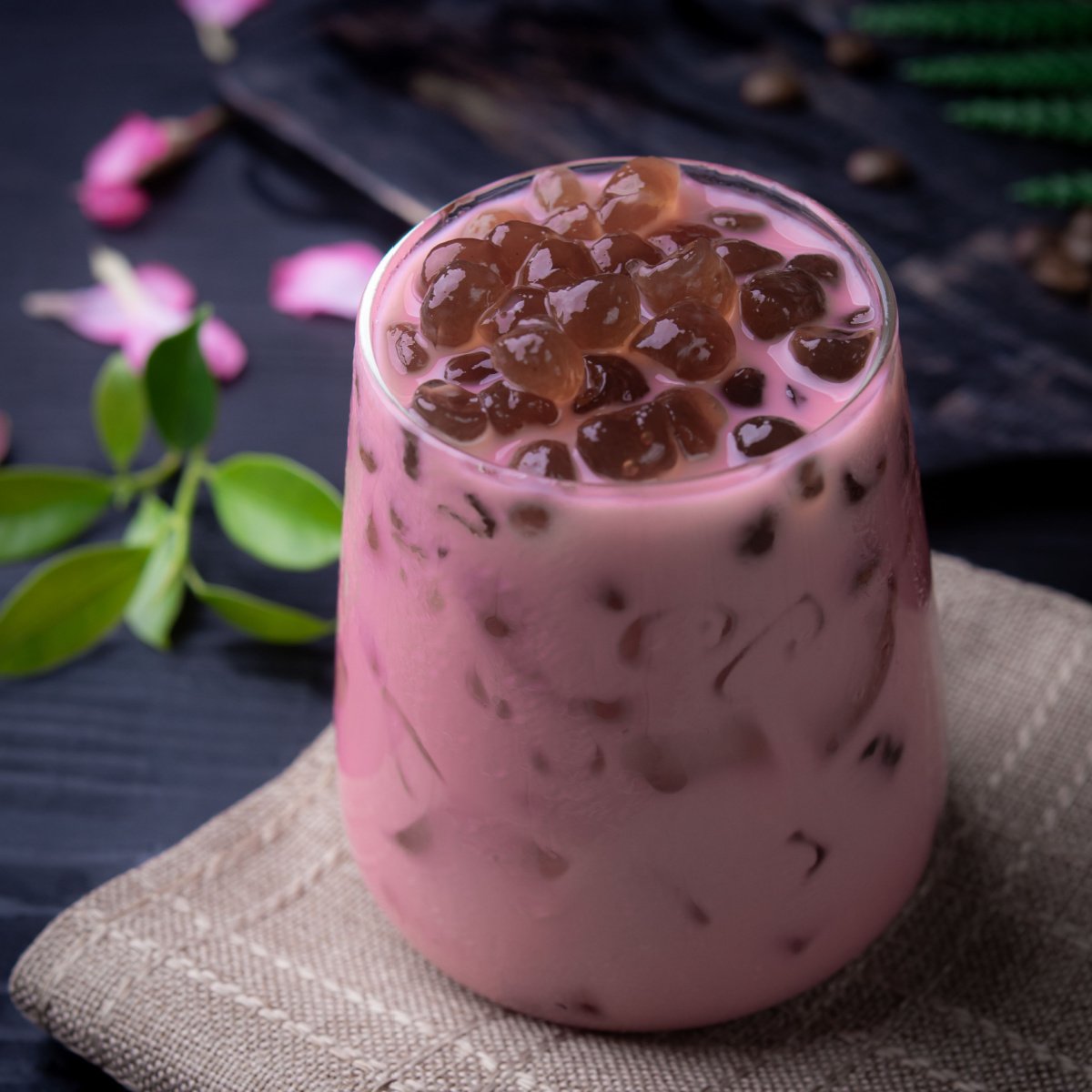 rose milk tea