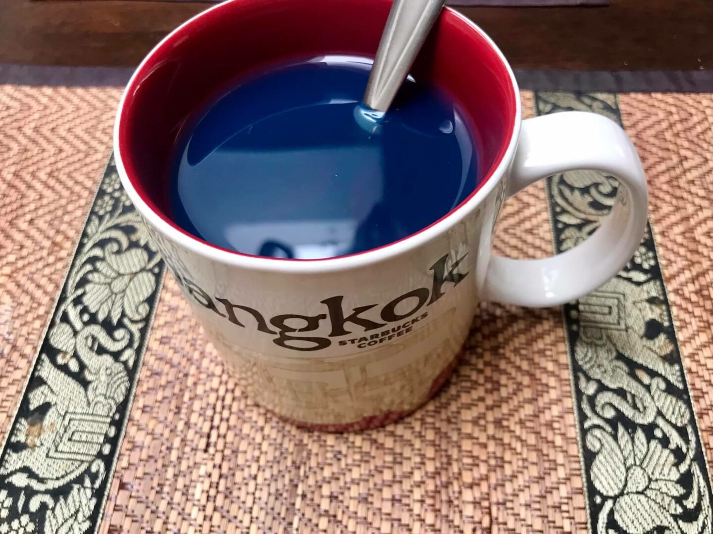 a cup of palo azul tea