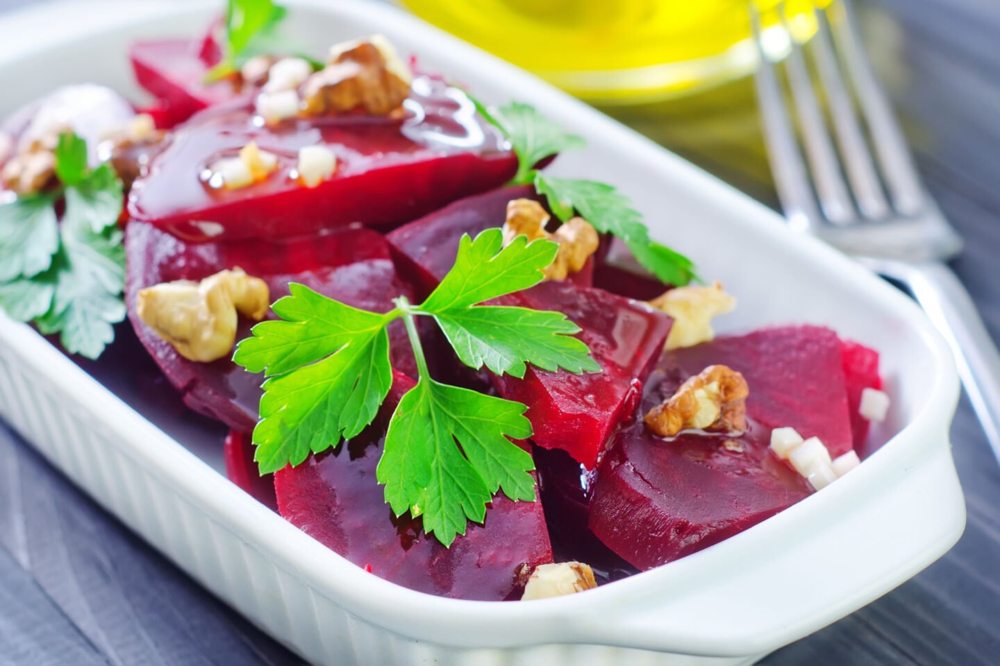 beet salad up close