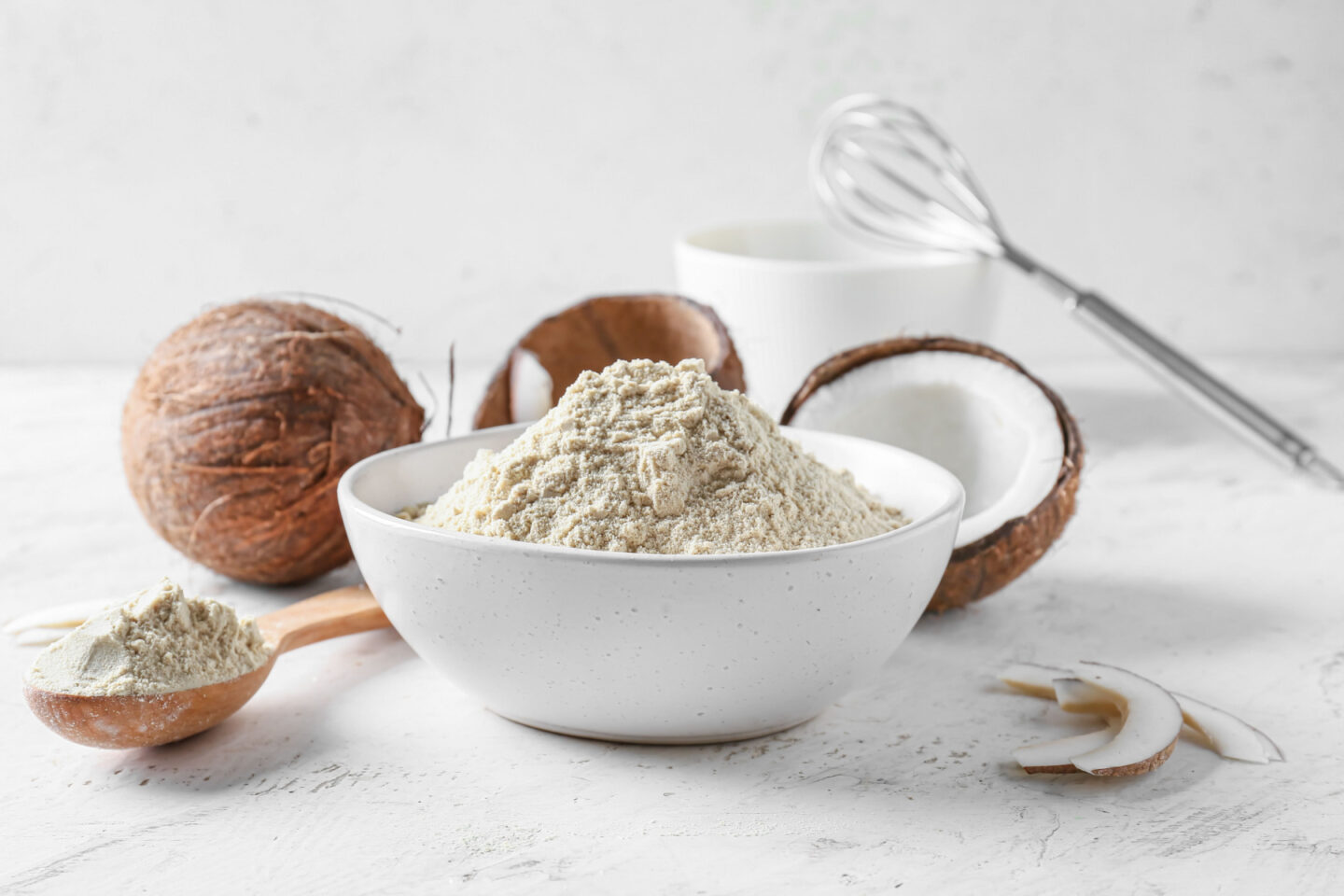 coconut flour in bowl