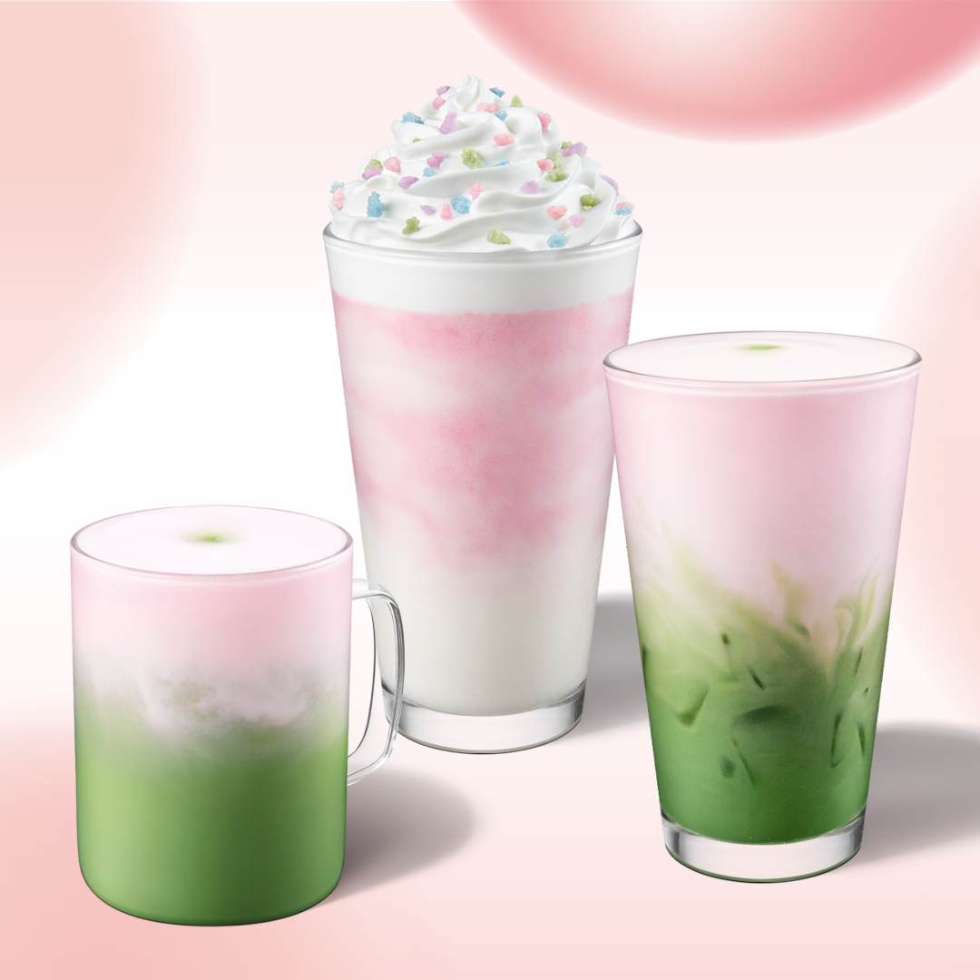 colorful starbucks drinks