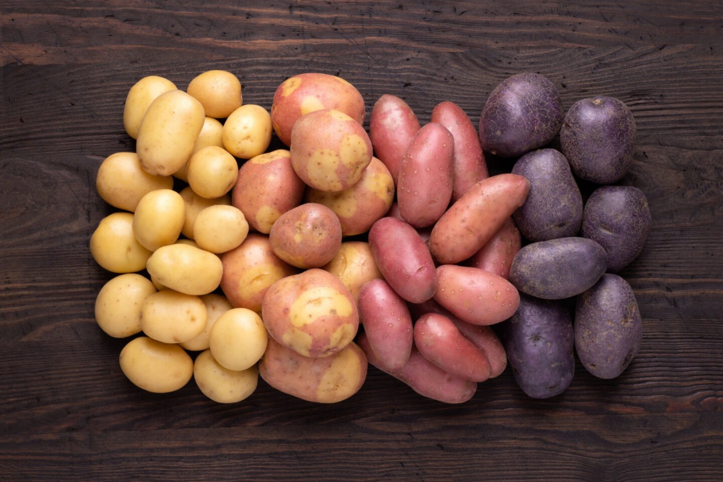 different varieties of potatoes