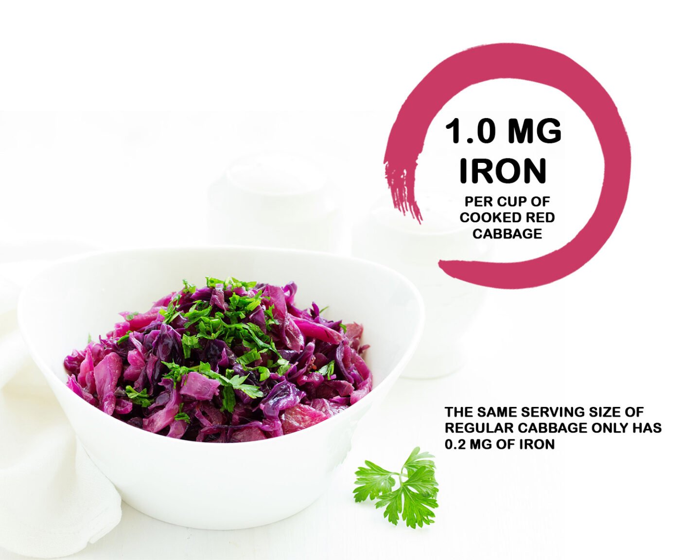 iron in red cabbage