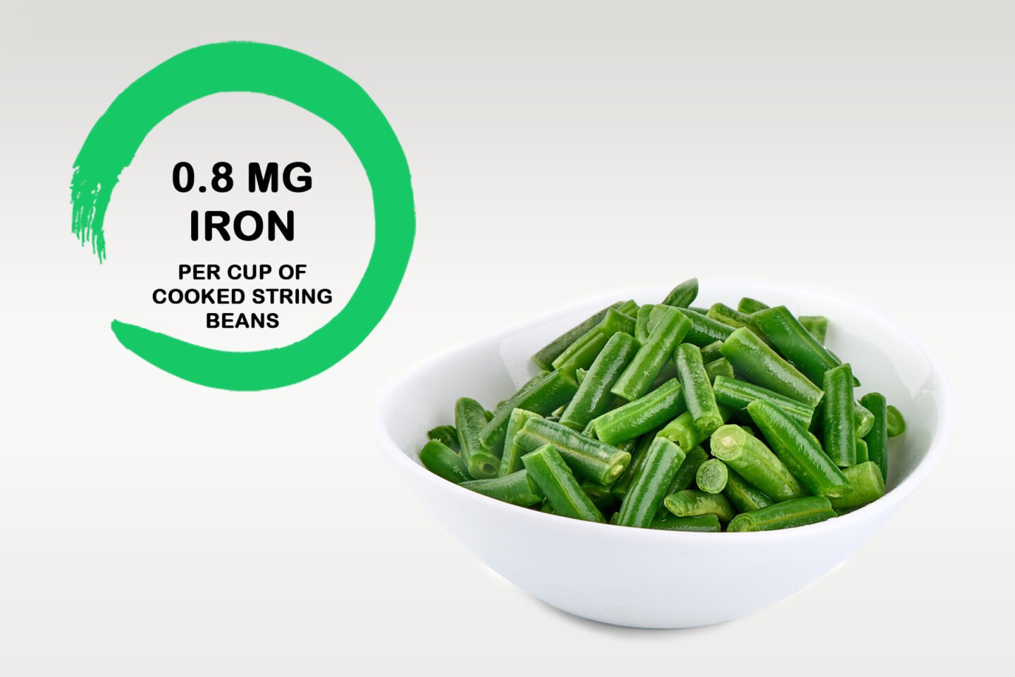 iron in string beans