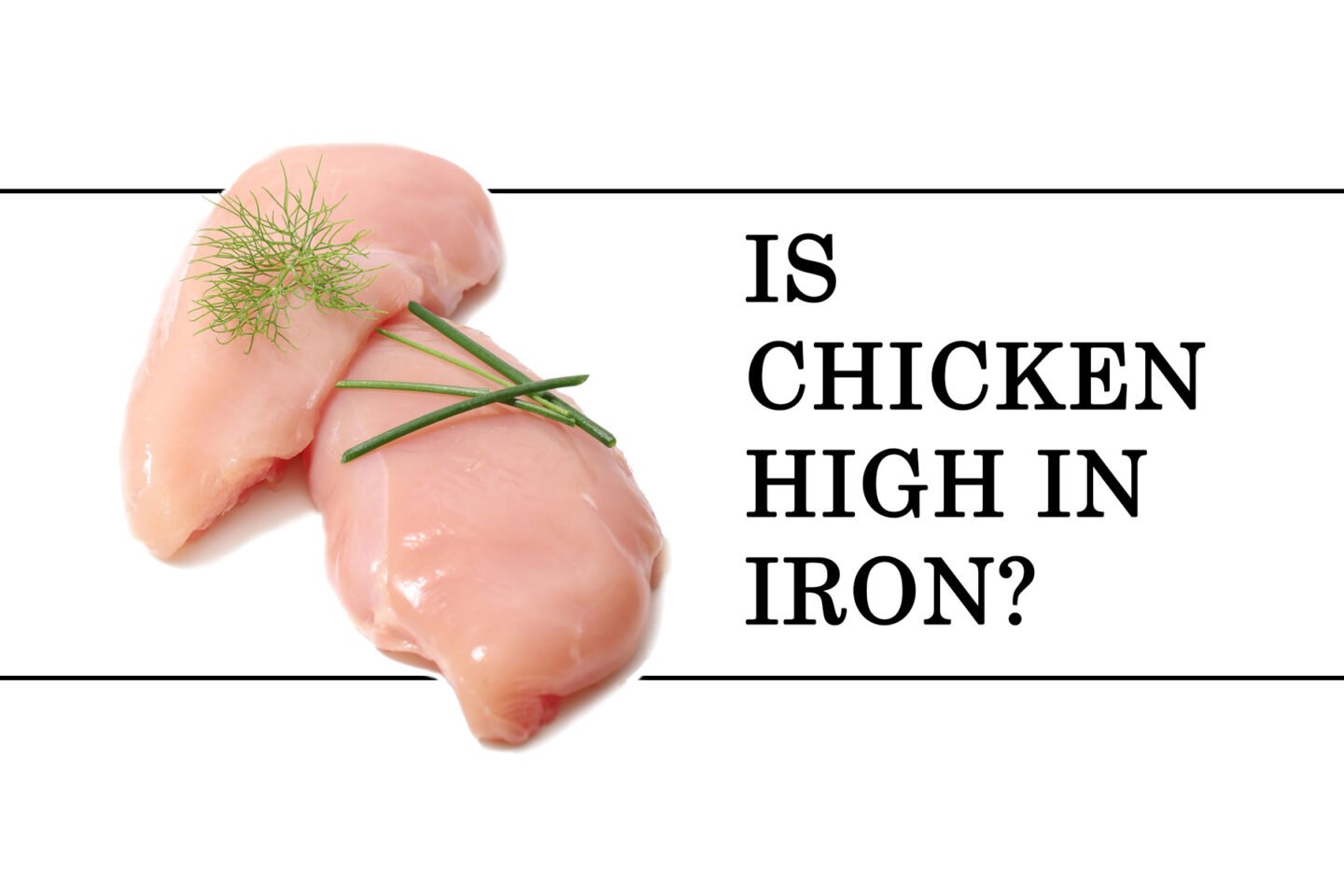 is chicken rich in iron