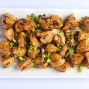 roasted chestnut mushrooms with garlic