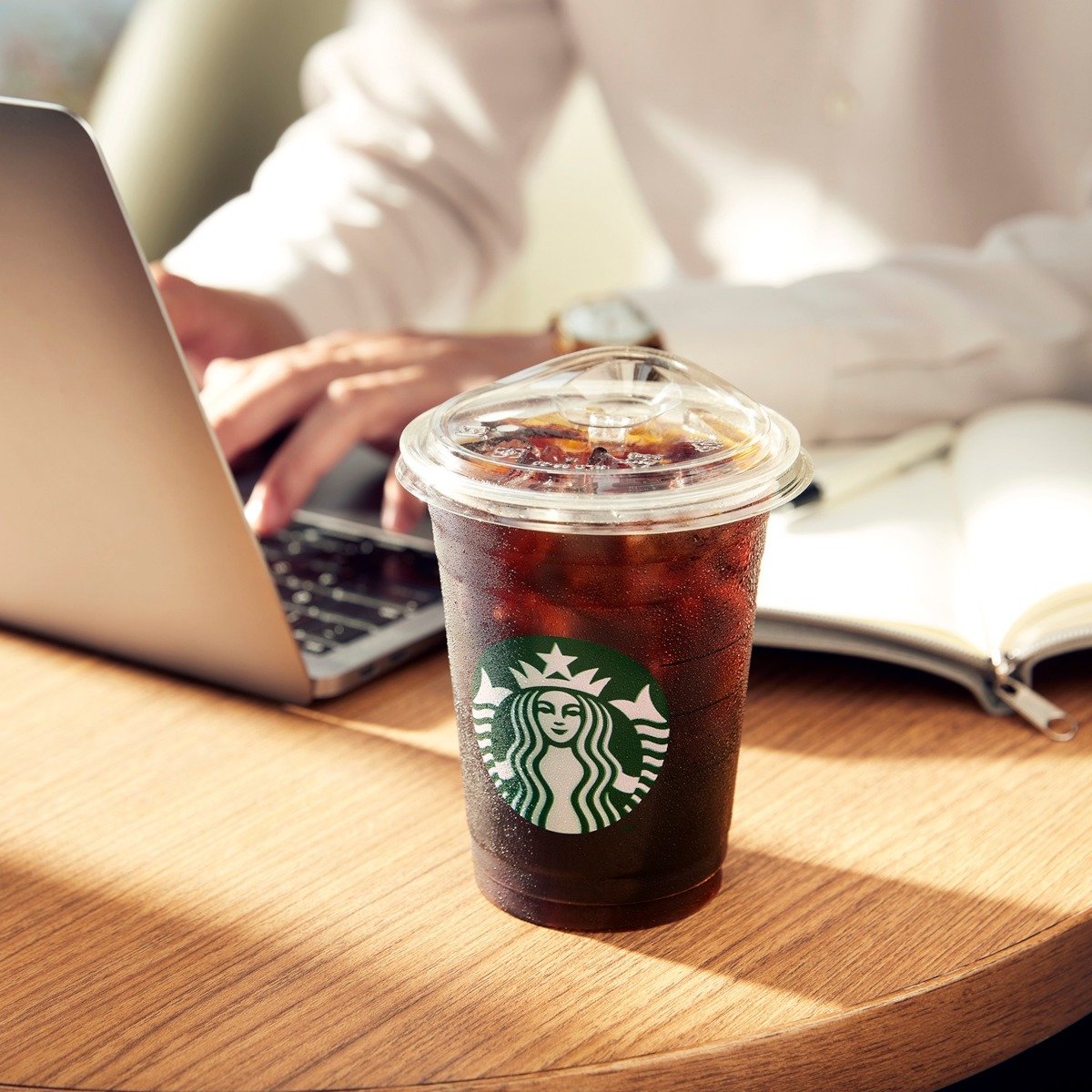 starbucks iced coffee on a table