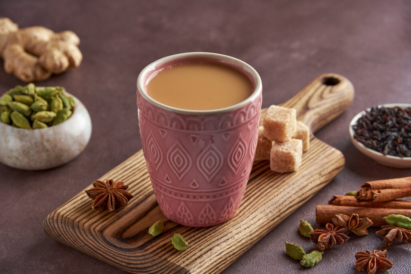 traditional-chai-tea-in-a-pink-ceramic-glass