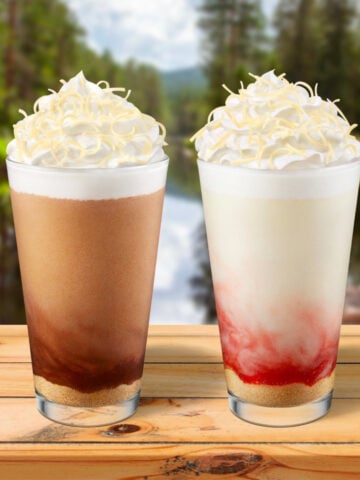 two kinds of starbucks frappuccino