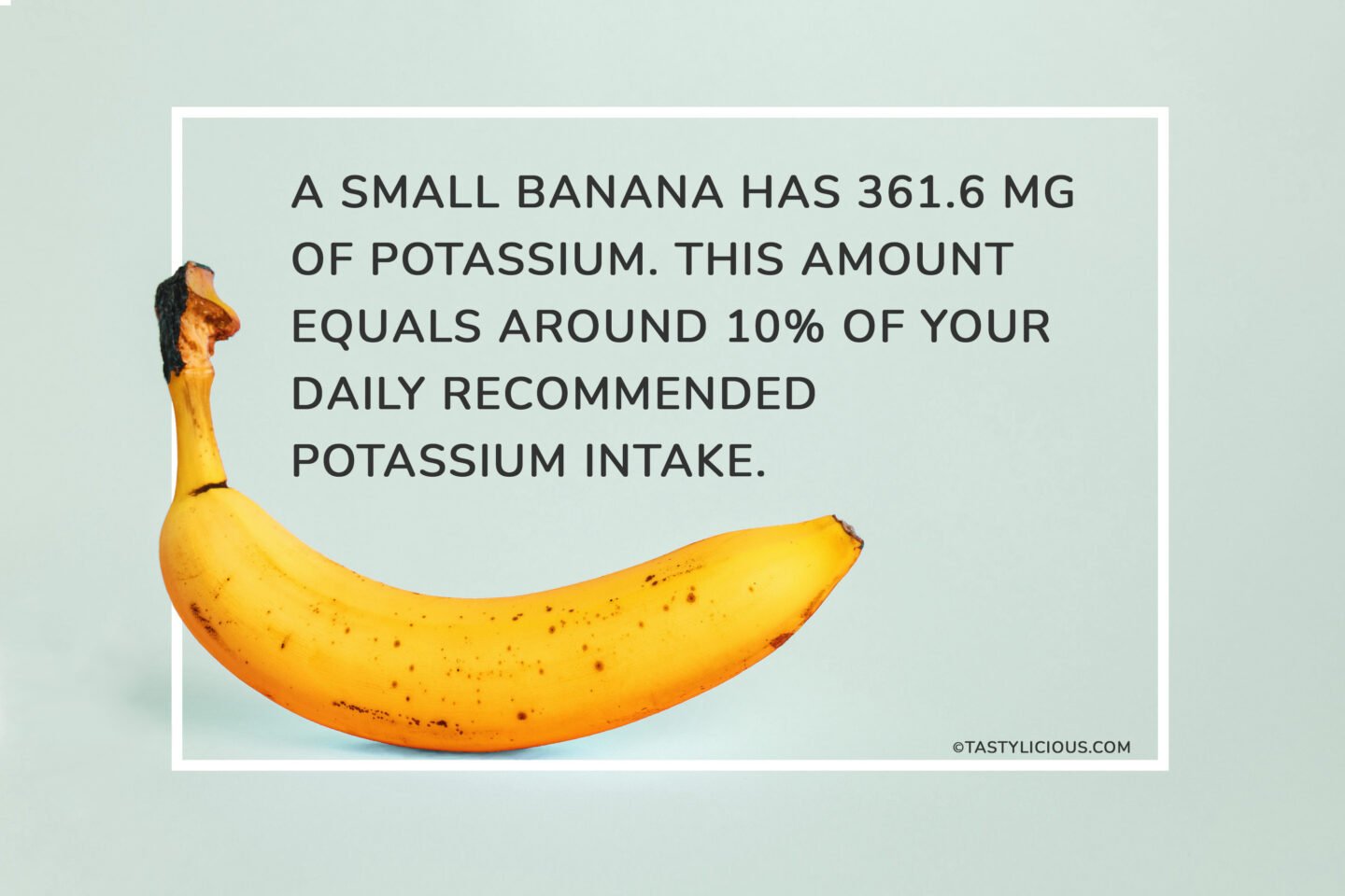 amount of potassium in small banana