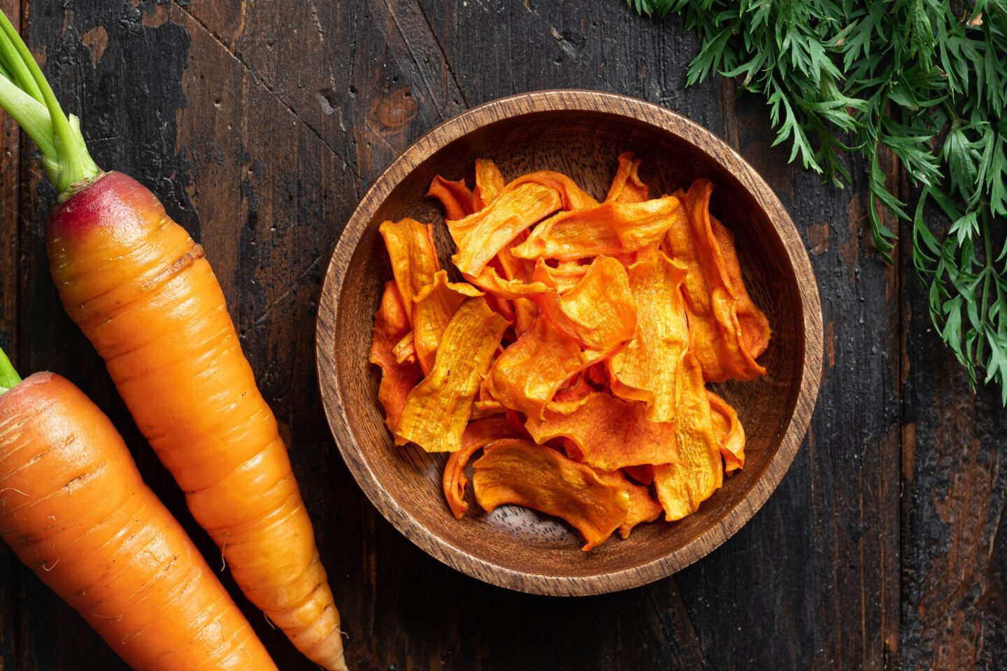 dried carrot chips