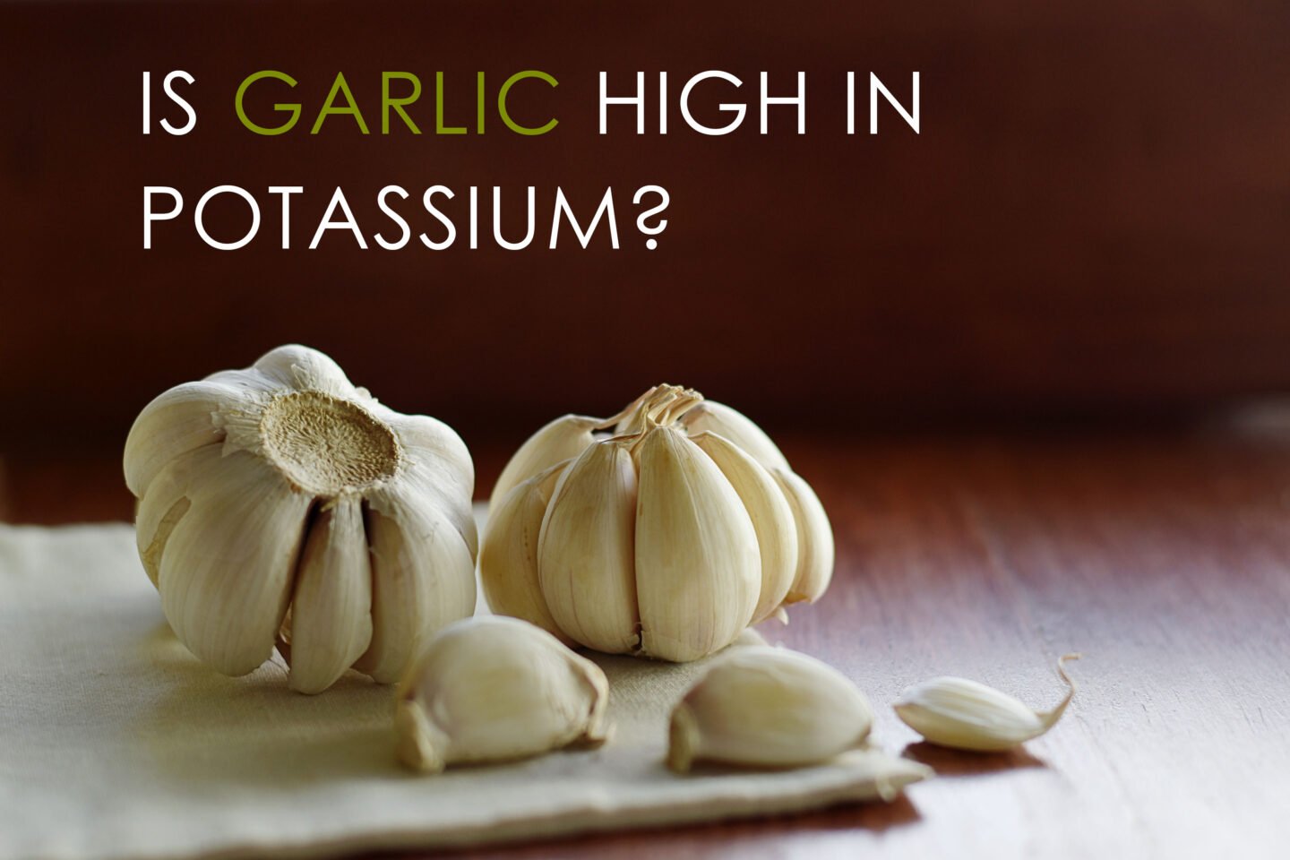 is garlic high in potassium