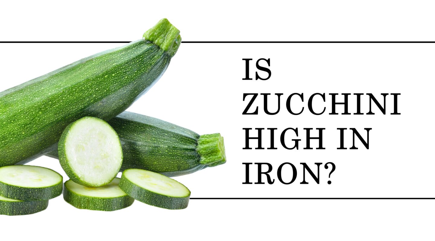 is zucchini rich in iron