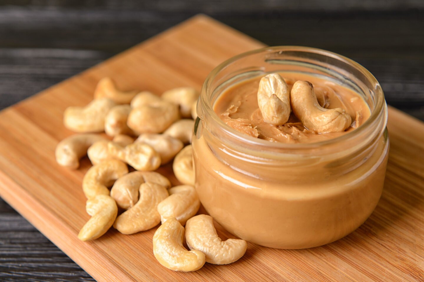 jar of cashew butter