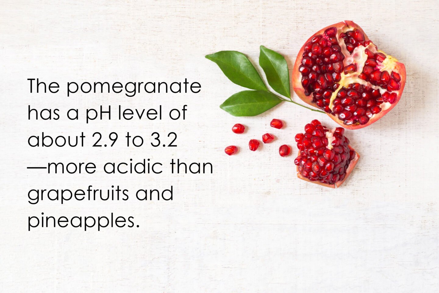 ph level pomegranates