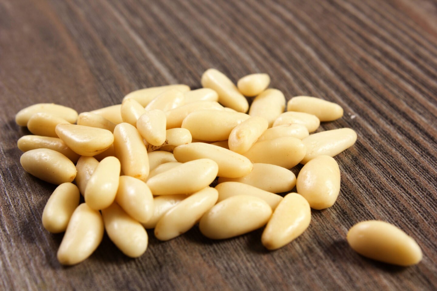 pine nuts on the table