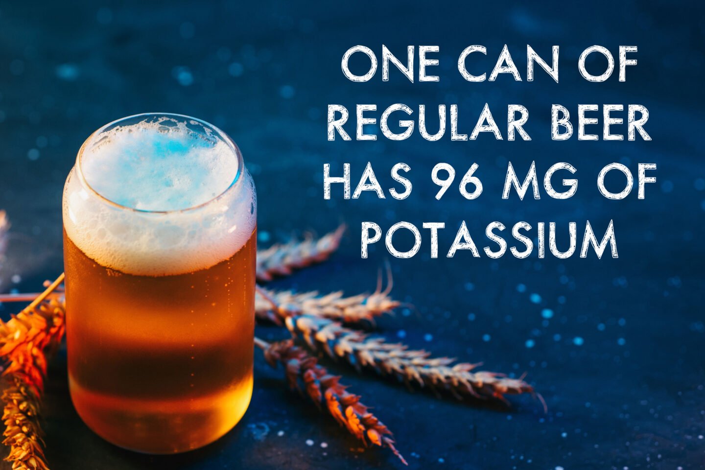 potassium in can of beer