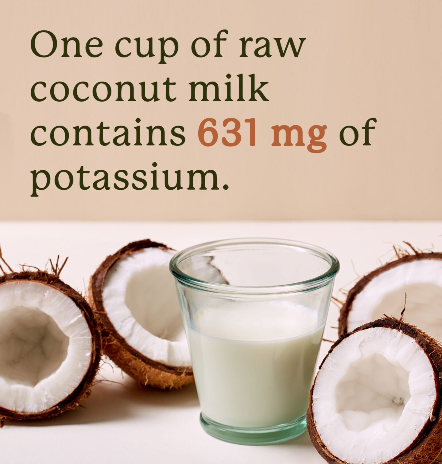 potassium in coconut milk