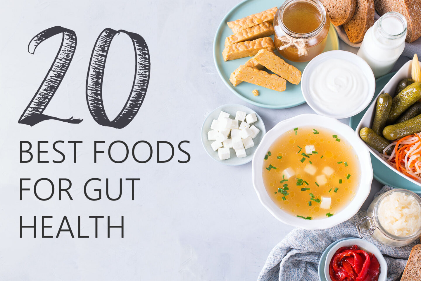 twenty best foods for gut health