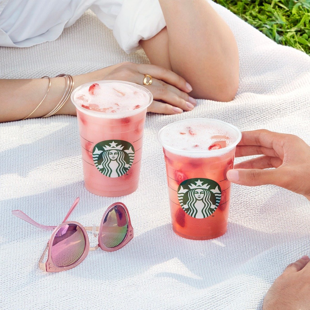 two starbucks coconut drinks