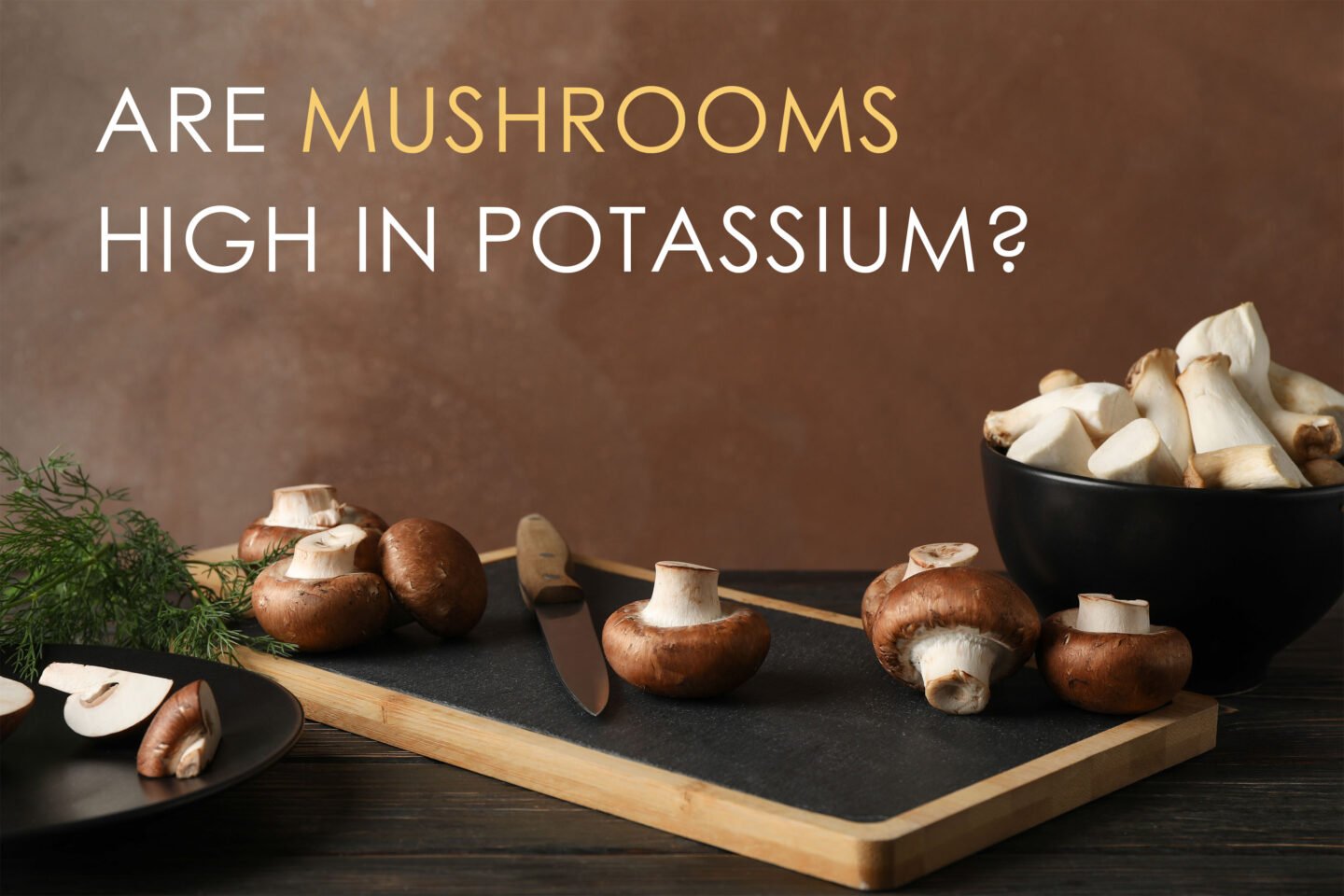 are mushrooms high in potassium