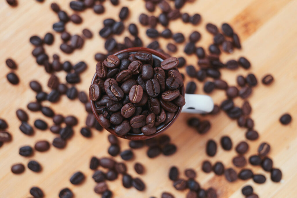 Dark Roasted Coffee Beans 1024x683 
