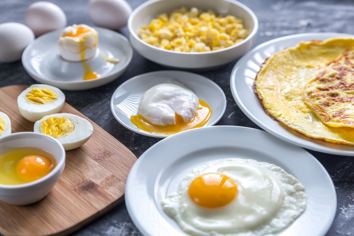 Different ways of cooking eggs