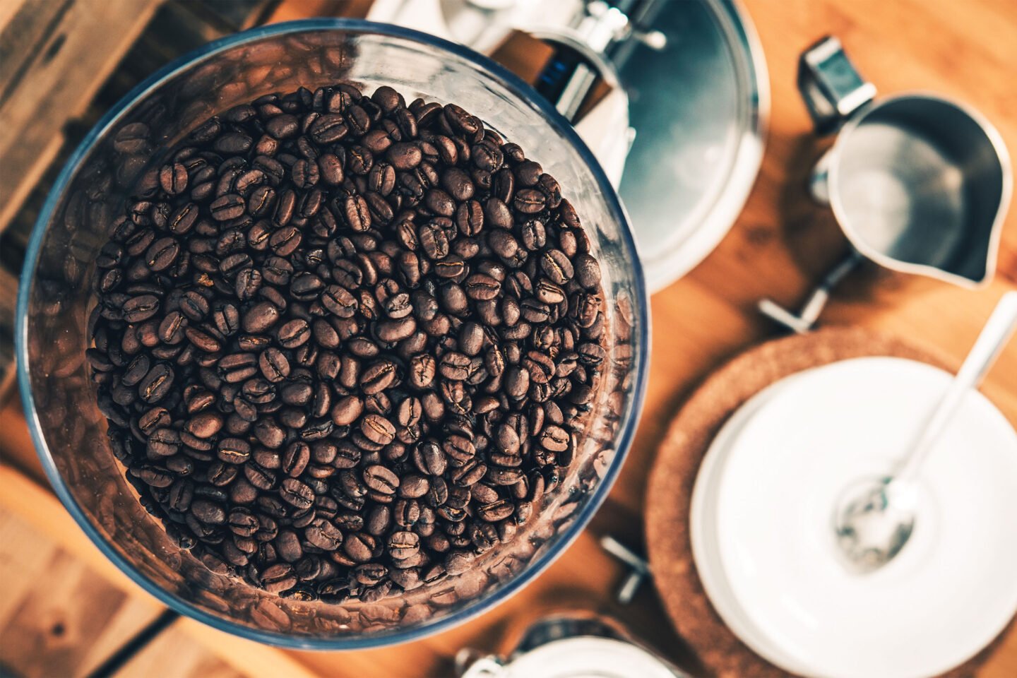 fresh espresso coffee beans