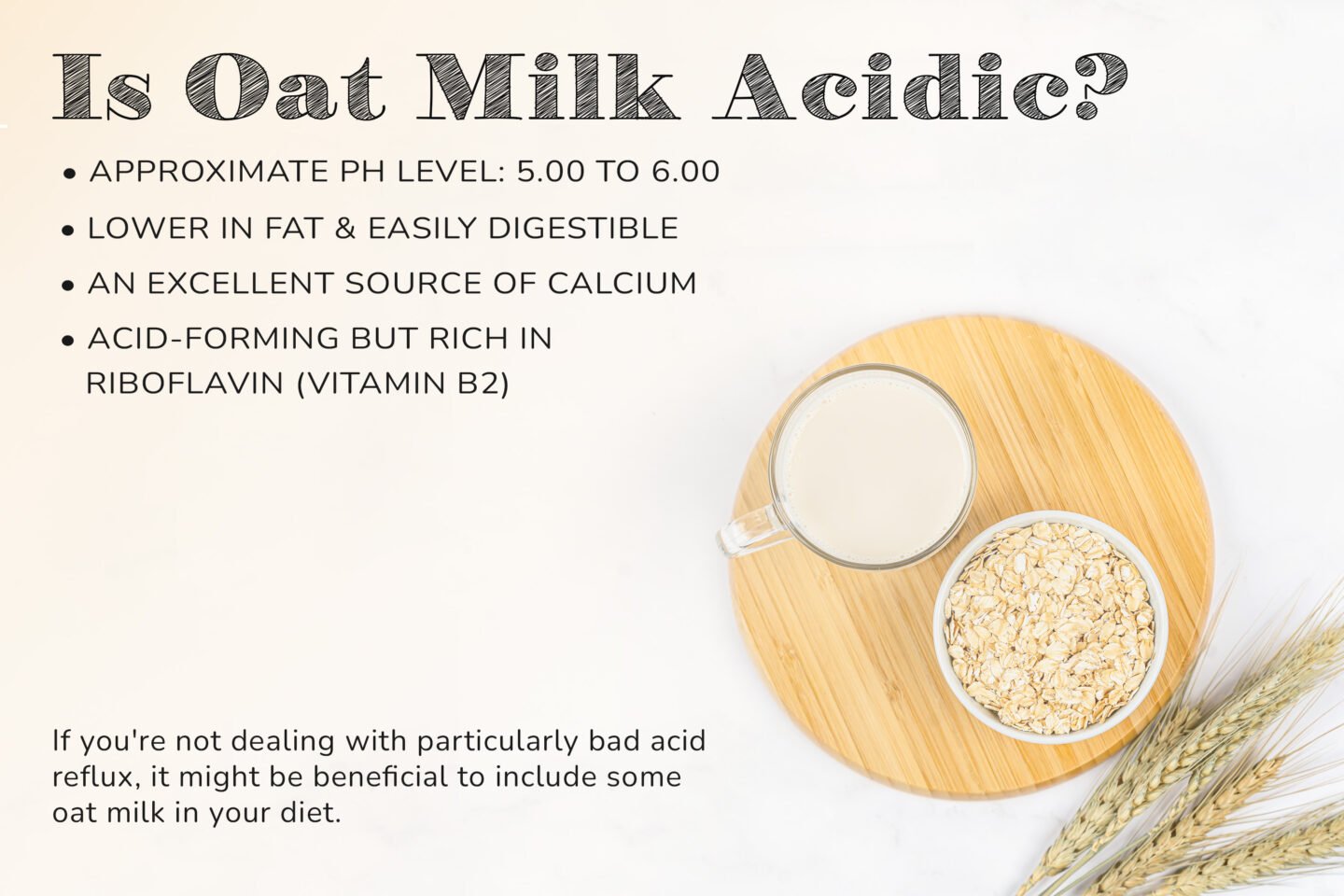oat milk acidic infographic