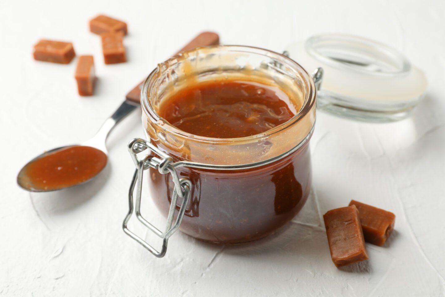 salted caramel jar and chewy candies