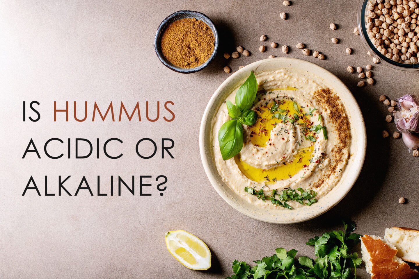 is hummus acidic or alkaline